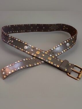 VINTAGE 1980'S STUDDED LEATHER BELT